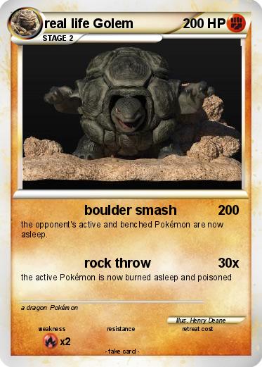 Pokemon real life Golem