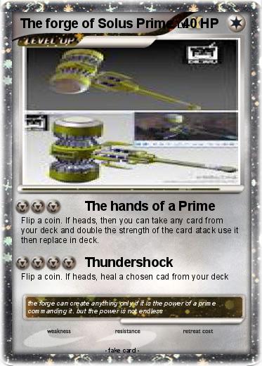 Pokemon The forge of Solus Prime