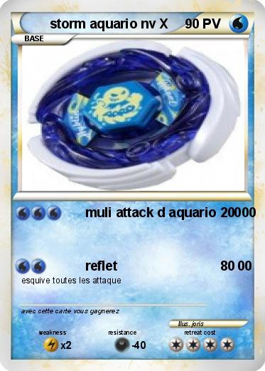 Pokemon storm aquario nv X