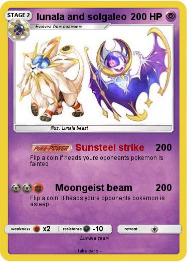 Pokemon lunala and solgaleo