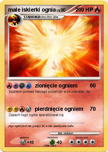 Pokemon małe iskierki ognia