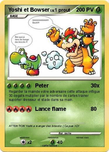 Pokemon Yoshi et Bowser