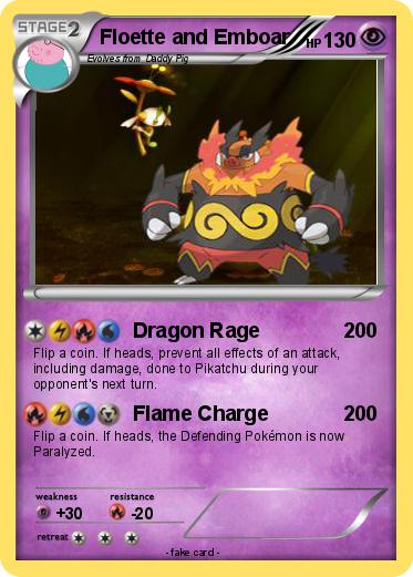 Pokemon Floette and Emboar