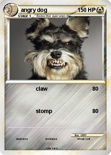 Pokemon angry dog