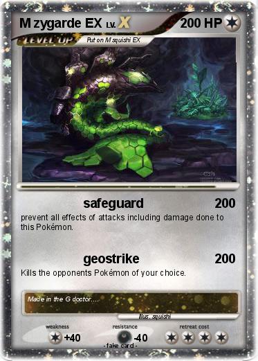Pokemon M zygarde EX