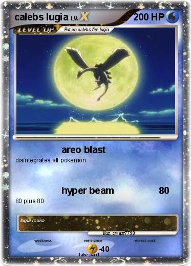 Pokemon calebs lugia