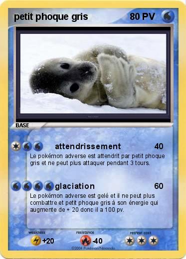 Pokemon petit phoque gris