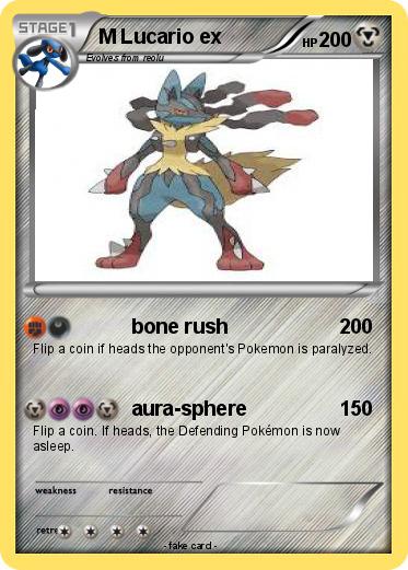 Pokemon M Lucario ex