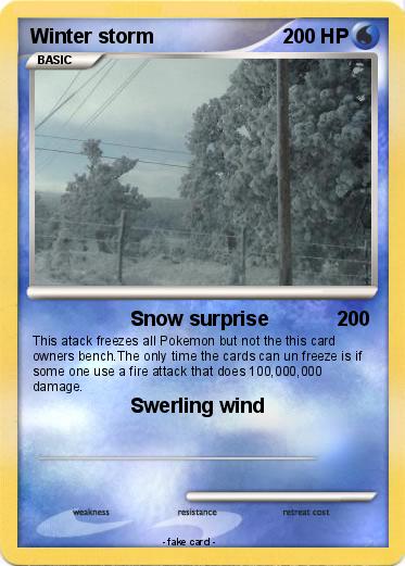 Pokemon Winter storm