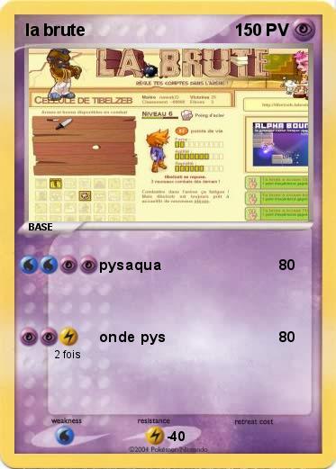 Pokemon la brute
