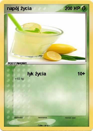 Pokemon napój życia