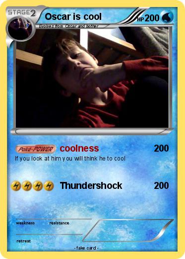 Pokemon Oscar is cool