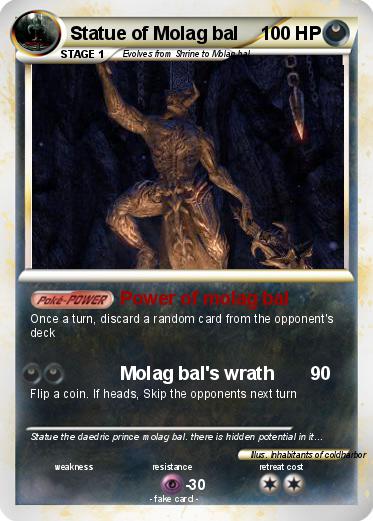 Pokemon Statue of Molag bal