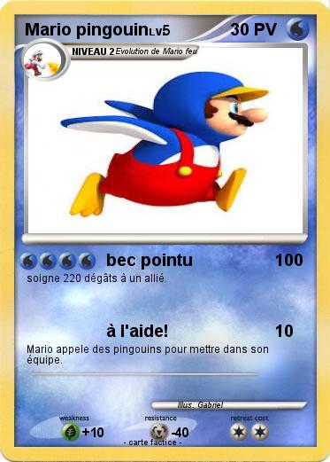 Pokemon Mario pingouin