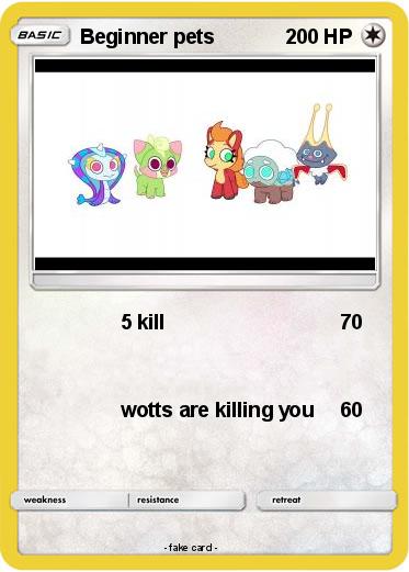 Pokemon Beginner pets