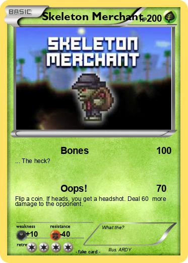 Pokemon Skeleton Merchant