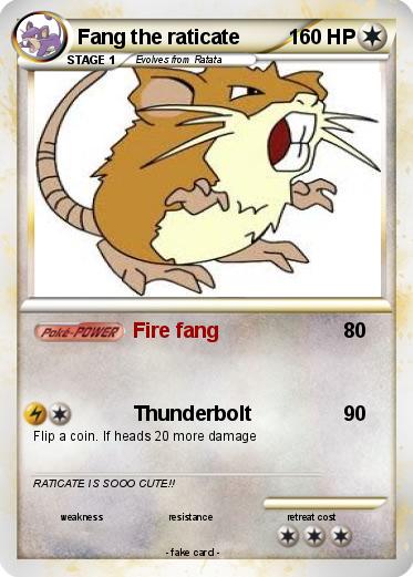 Pokemon Fang the raticate