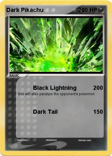 Pokemon Dark Pikachu