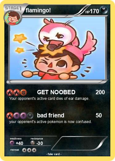 Pokémon flamingo 111 111 - GET NOOBED - My Pokemon Card
