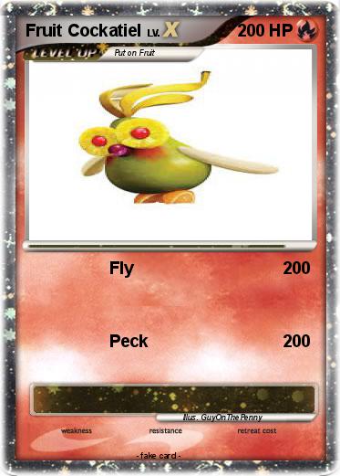 Pokemon Fruit Cockatiel