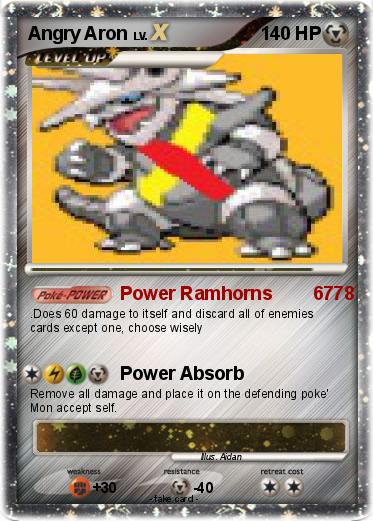 Pokemon Angry Aron
