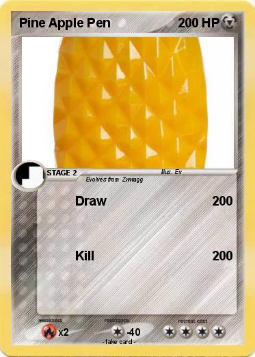 Pokemon Pine Apple Pen