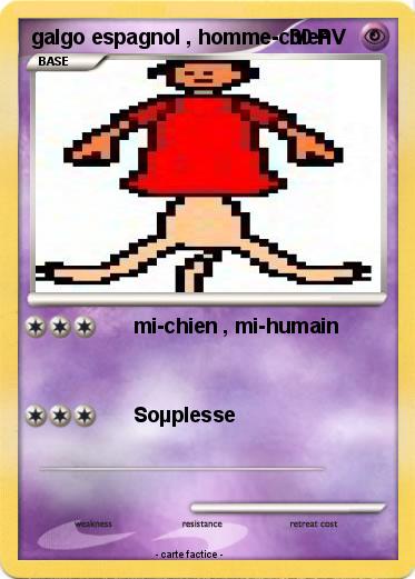 Pokemon galgo espagnol , homme-chien