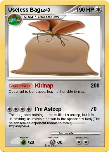 Pokemon Useless Bag
