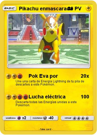 Pokemon Pikachu enmascarada