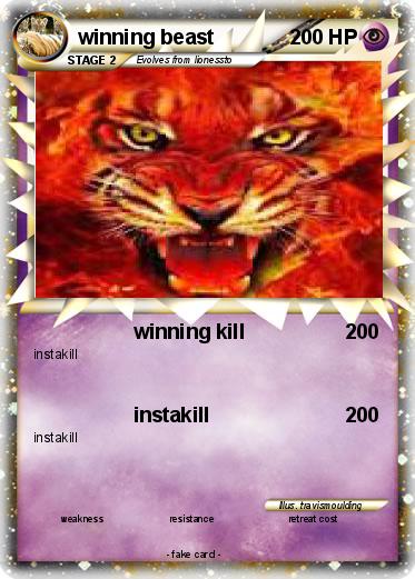 Pokemon winning beast