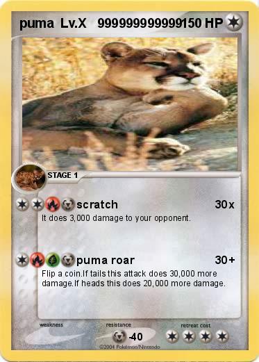 Pokemon puma  Lv.X   999999999999