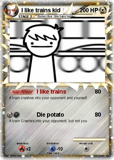 Pokemon I like trains kid