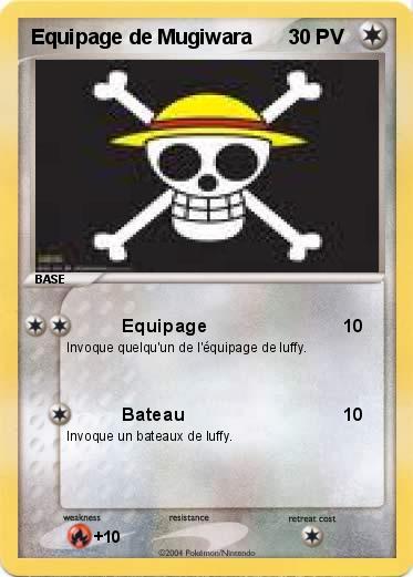 Pokemon Equipage de Mugiwara