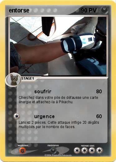 Pokemon entorse