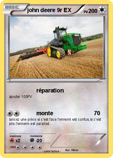 Pokemon john deere 9r EX