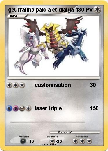 Pokemon geurratina palcia et dialga
