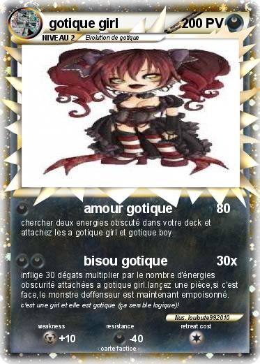 Pokemon gotique girl