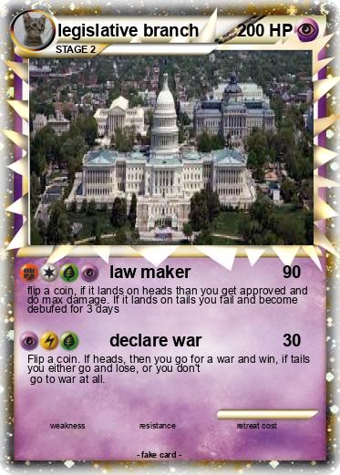 Pokemon legislative branch