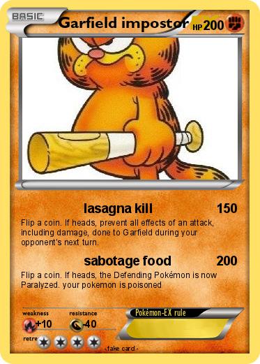 Pokemon Garfield impostor
