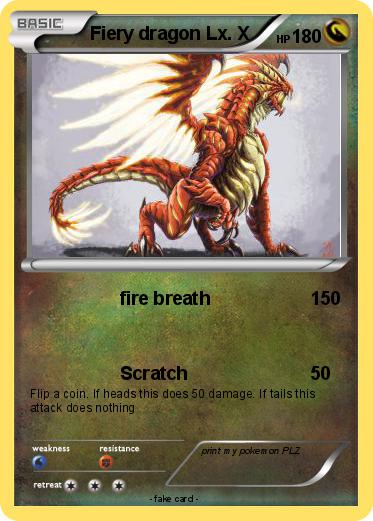 Pokemon Fiery dragon Lx. X