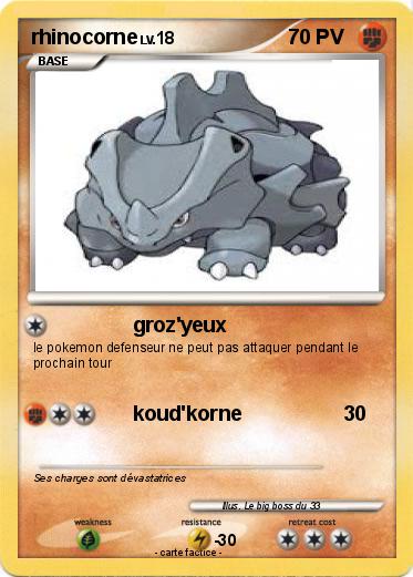 Pokemon rhinocorne