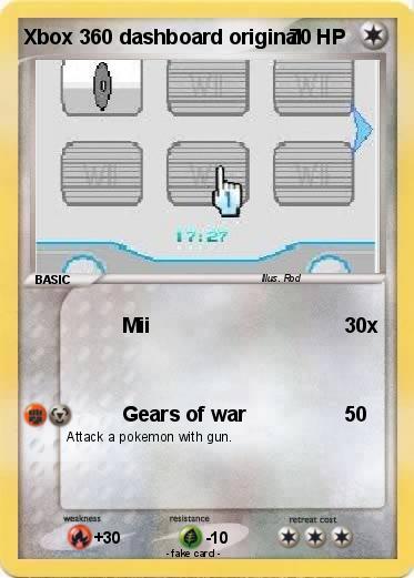 Pokemon Xbox 360 dashboard original