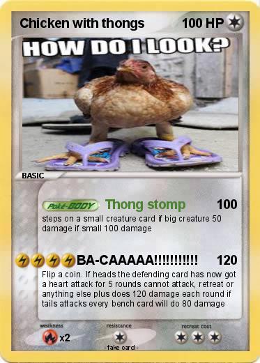 Pokemon Chicken with thongs