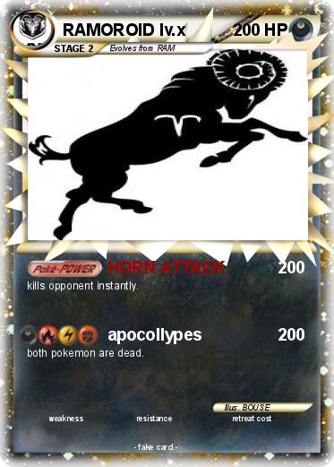 Pokemon RAMOROID lv.x