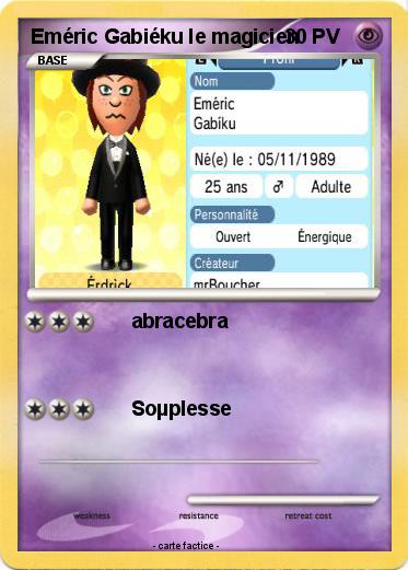 Pokemon Eméric Gabiéku le magicien