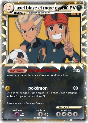 Pokemon axel blaze et marc evans