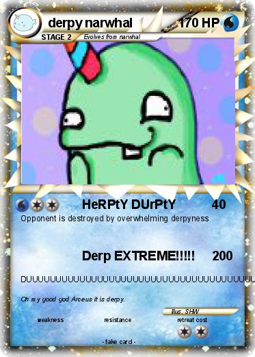 Pokemon derpy narwhal