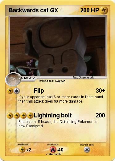 Pokemon Backwards cat GX