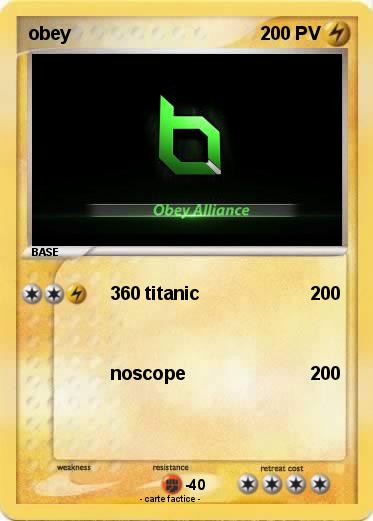Pokemon obey