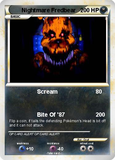 Pokemon Nightmare Fredbear